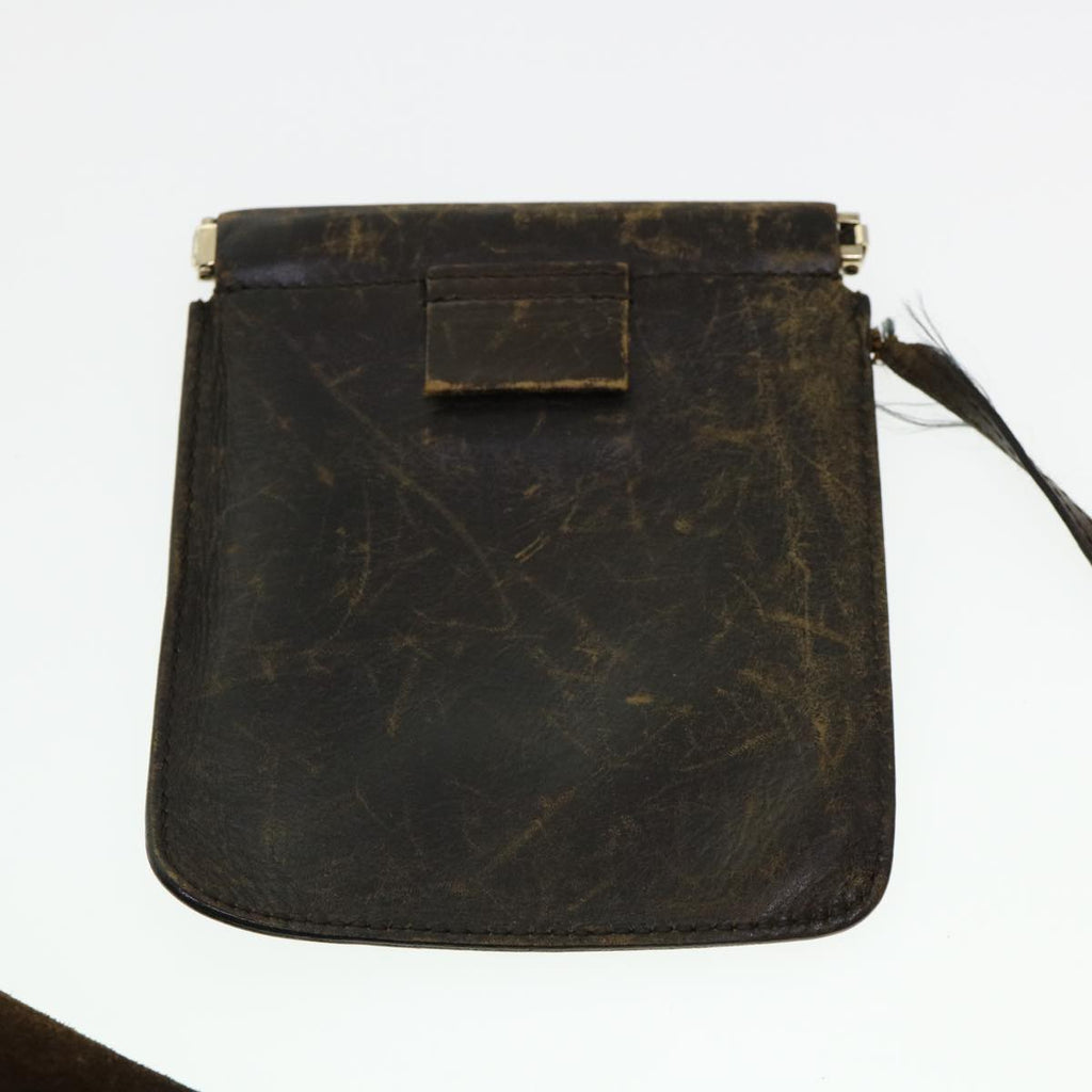 GUCCI Hand Bag Suede Brown 95374 bs5004