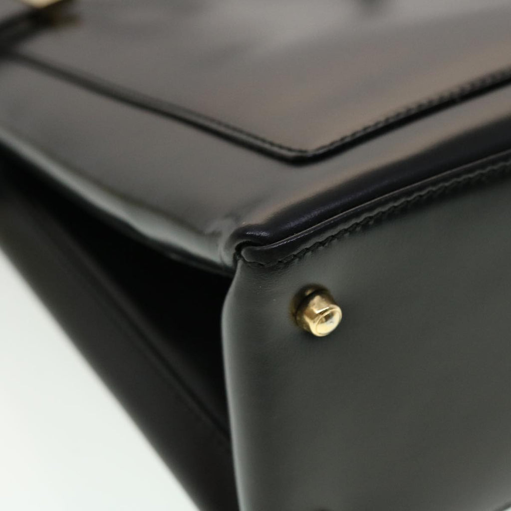 GUCCI Shoulder Bag Leather Black 00221130333 bs5042