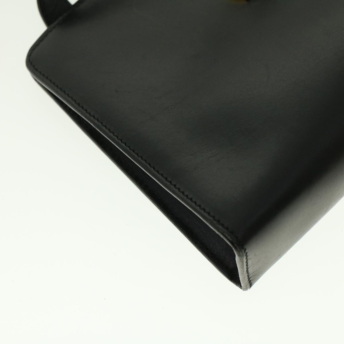 GUCCI Hand Bag Leather Black bs5043