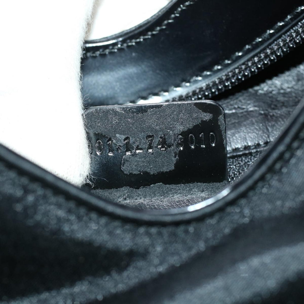 GUCCI Shoulder Bag Canvas Black bs5045