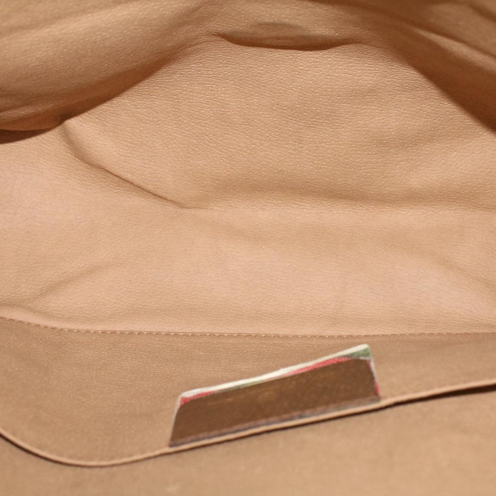 GUCCI GG Canvas Web Sherry Line Clutch Bag Beige Red Green 8901031 bs5120