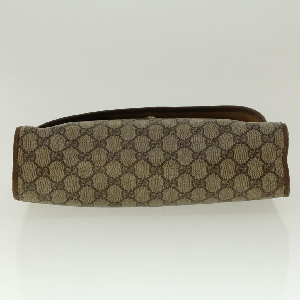 GUCCI GG Canvas Web Sherry Line Clutch Bag Beige Red Green 8901031 bs5120