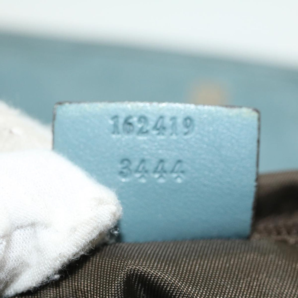 GUCCI GG Canvas Guccissima Shoulder Bag Light Blue 162419 bs5126