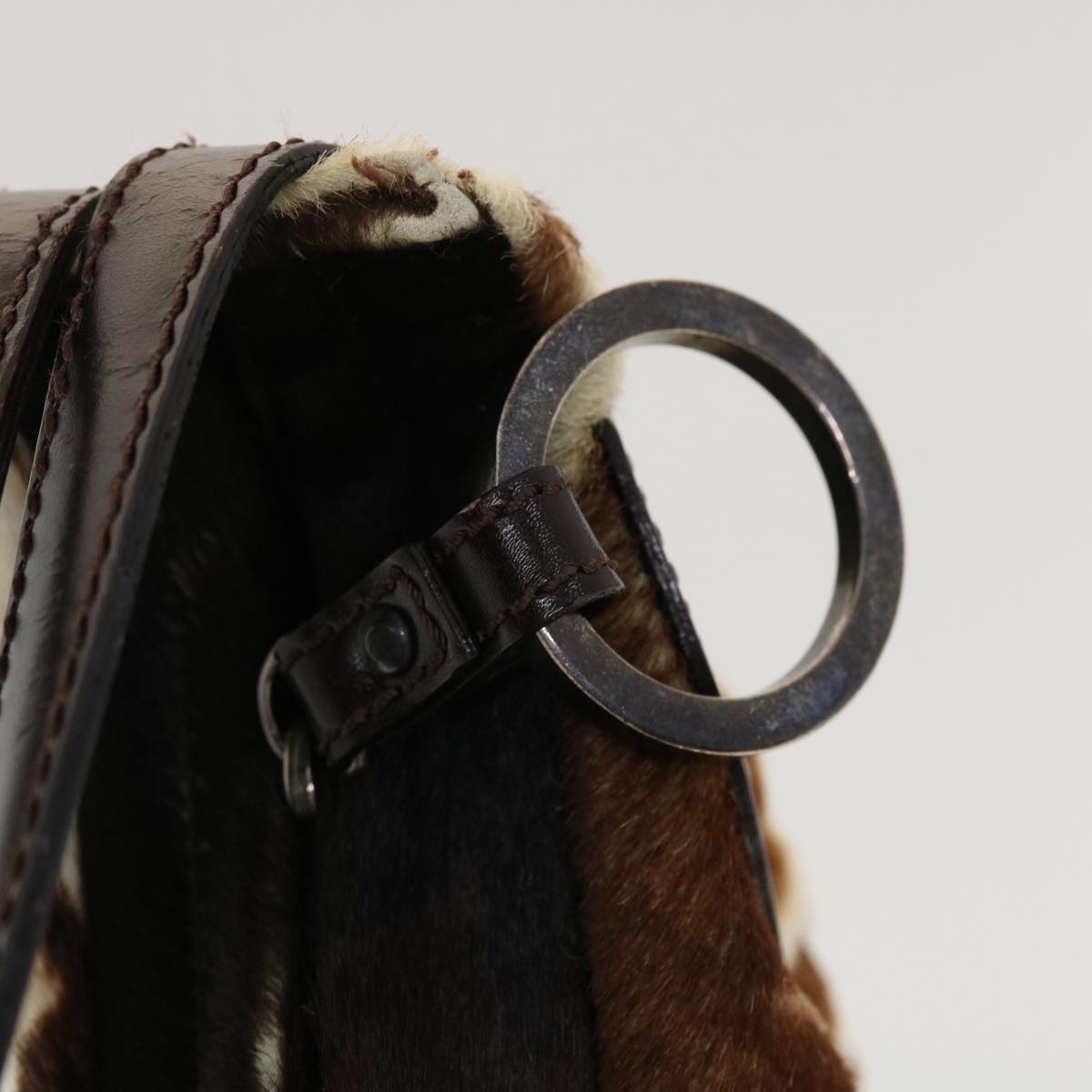FENDI Shoulder Bag Harako leather Brown bs5205
