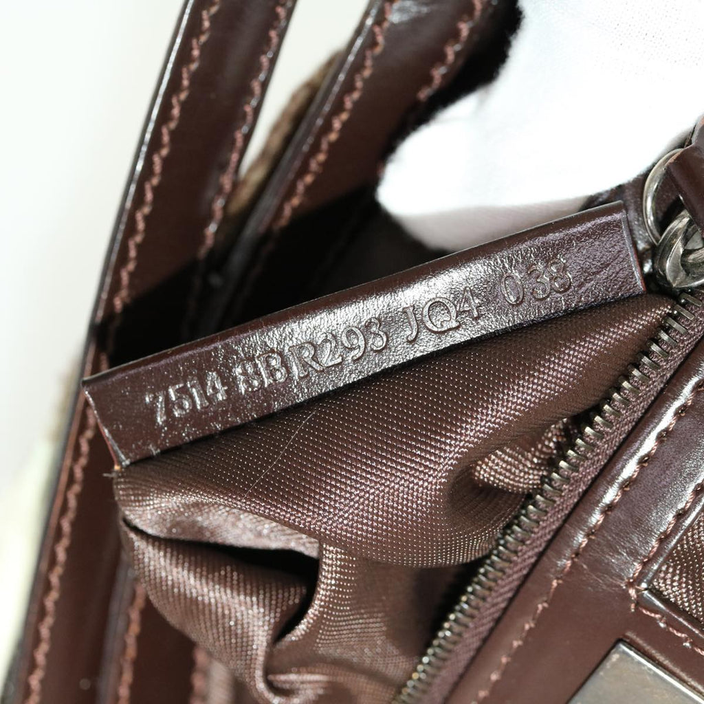 FENDI Shoulder Bag Harako leather Brown bs5205