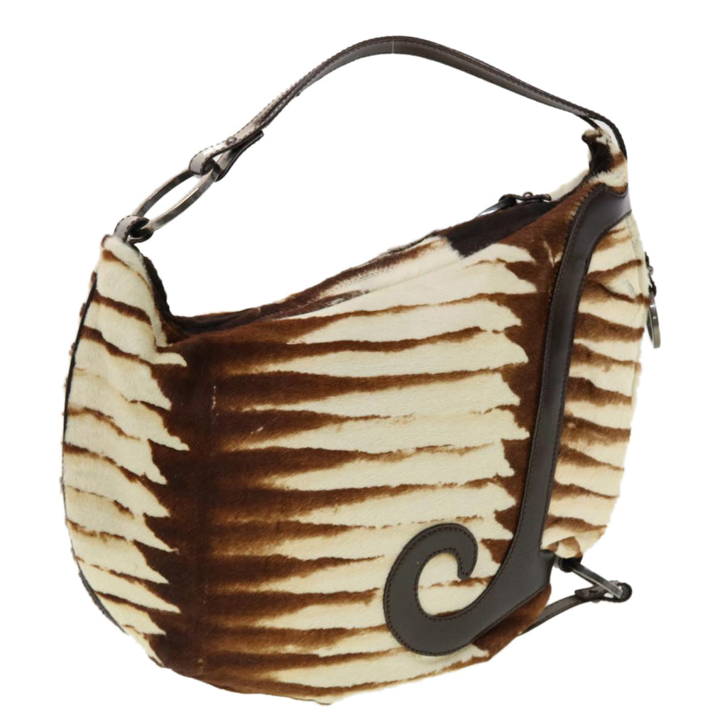 FENDI Shoulder Bag Harako leather Brown bs5205