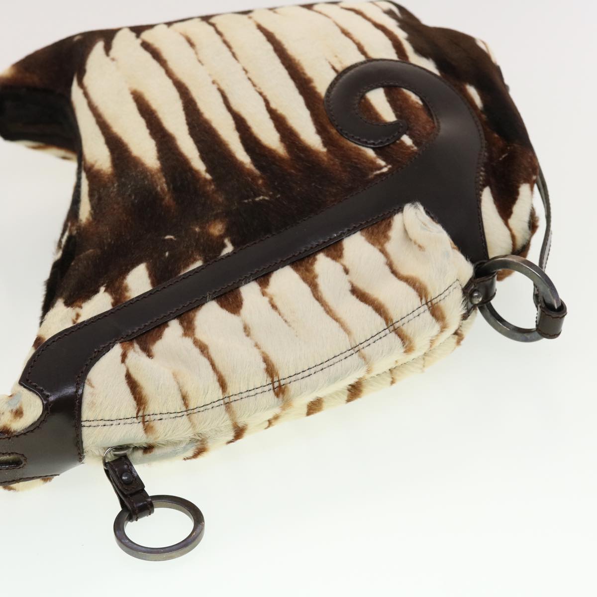 FENDI Shoulder Bag Harako leather Brown bs5205