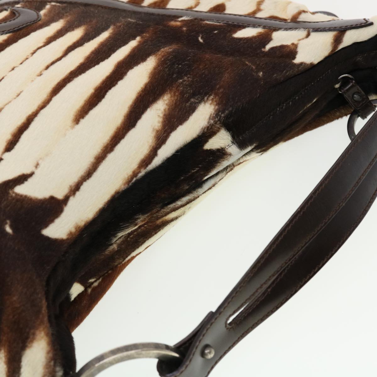 FENDI Shoulder Bag Harako leather Brown bs5205