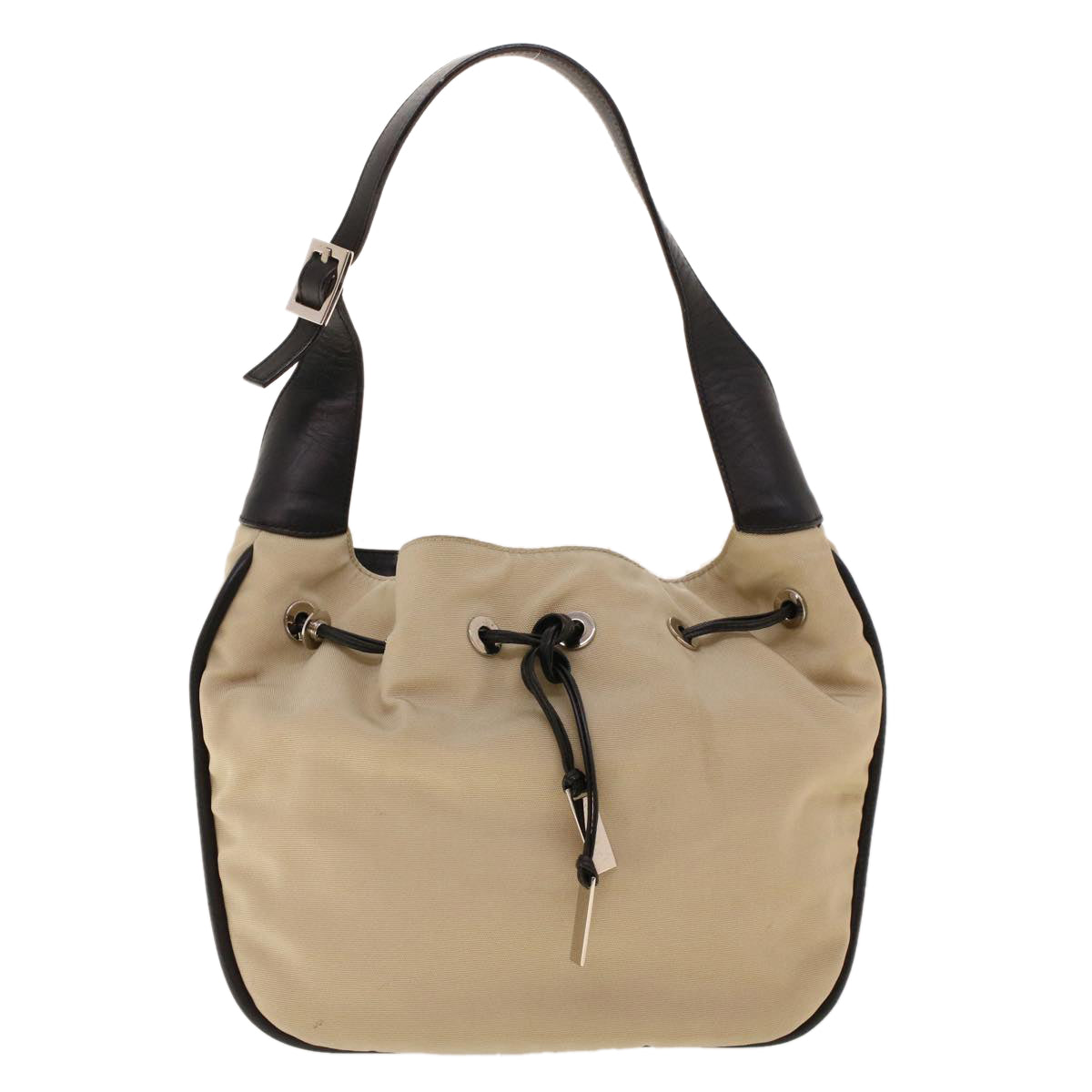 GUCCI Shoulder Bag Nylon Beige bs5213