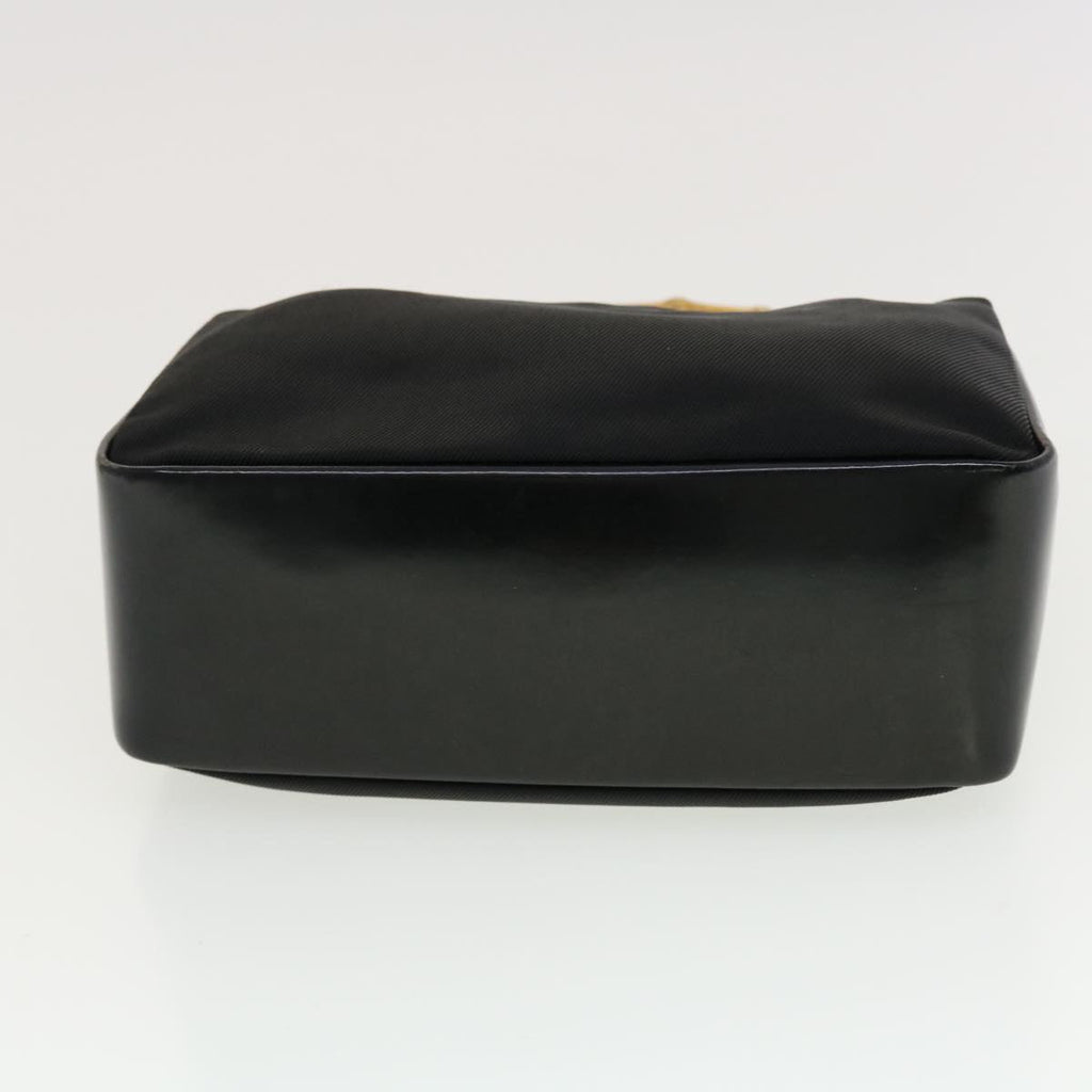 GUCCI Bamboo Hand Bag Nylon Black 000 1014 0575 bs5214
