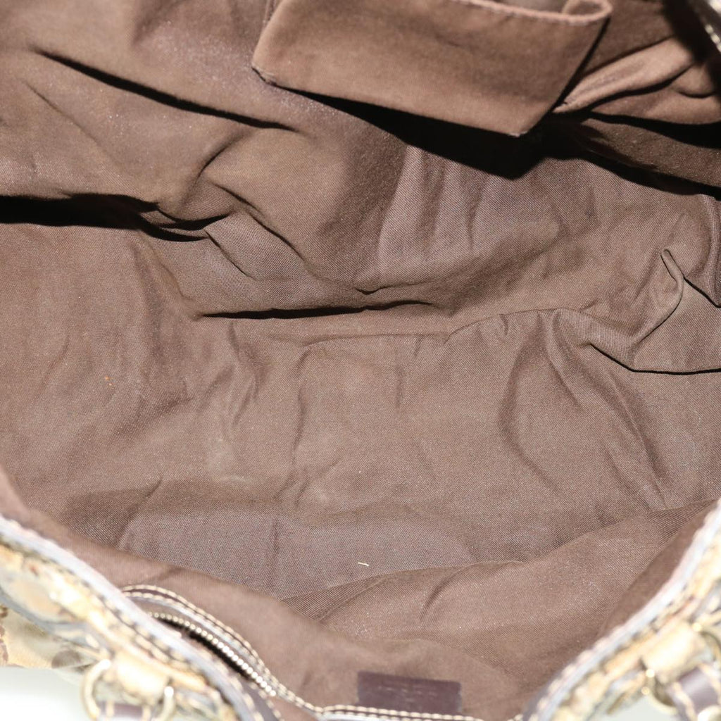 GUCCI GG Crystal GG Canvas Shoulder Bag 2Set Brown bs5221