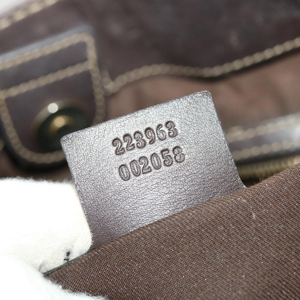 GUCCI GG Crystal GG Canvas Shoulder Bag 2Set Brown bs5221