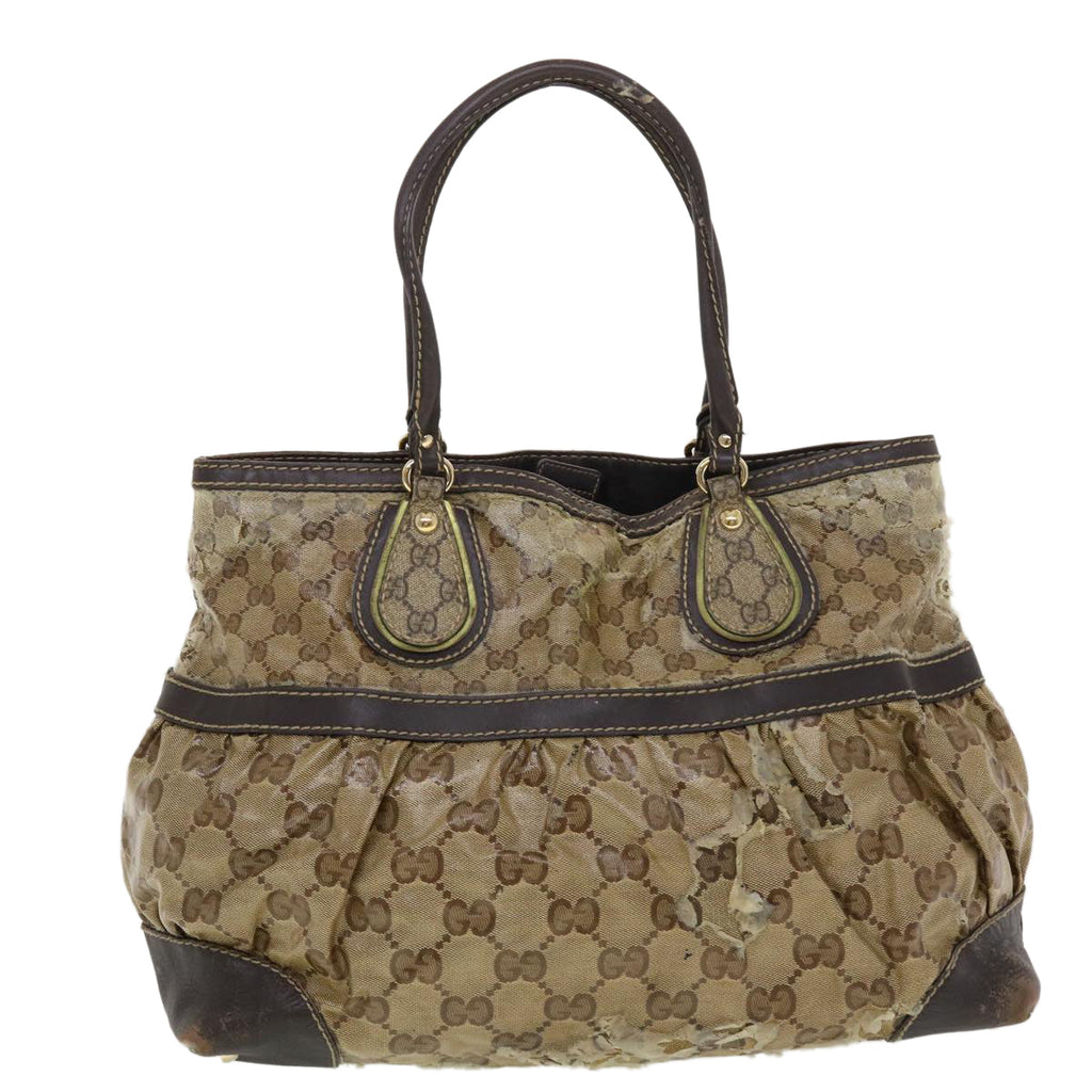 GUCCI GG Crystal GG Canvas Shoulder Bag 2Set Brown bs5221