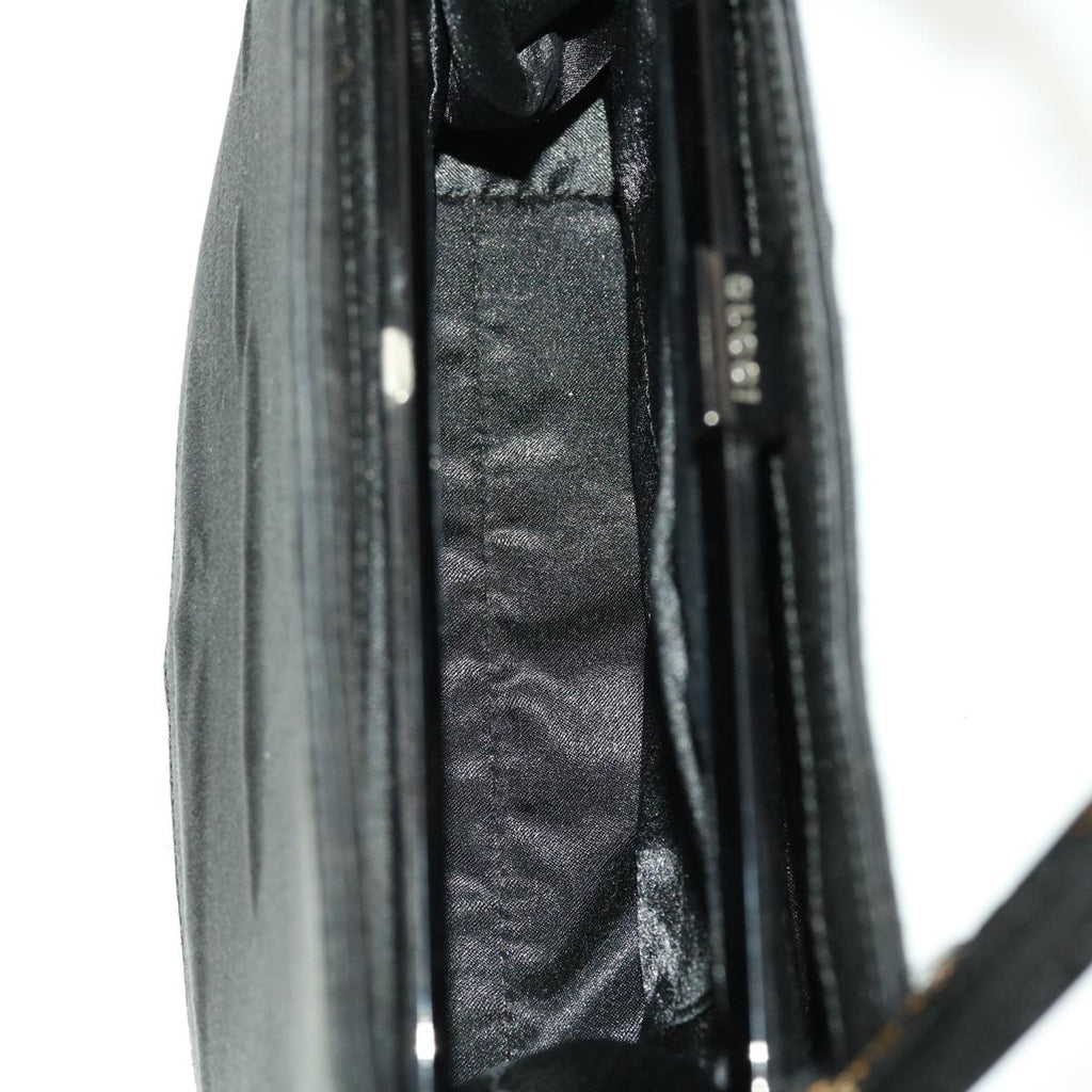 GUCCI GG Canvas Web Sherry Line Hand Bag Nylon 4Set Black Beige Red bs5254