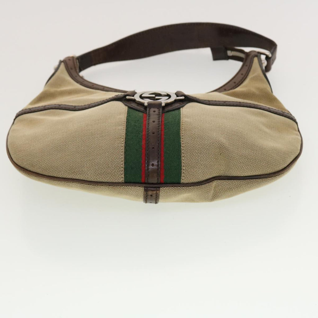 GUCCI GG Canvas Web Sherry Line Hand Bag Nylon 4Set Black Beige Red bs5254