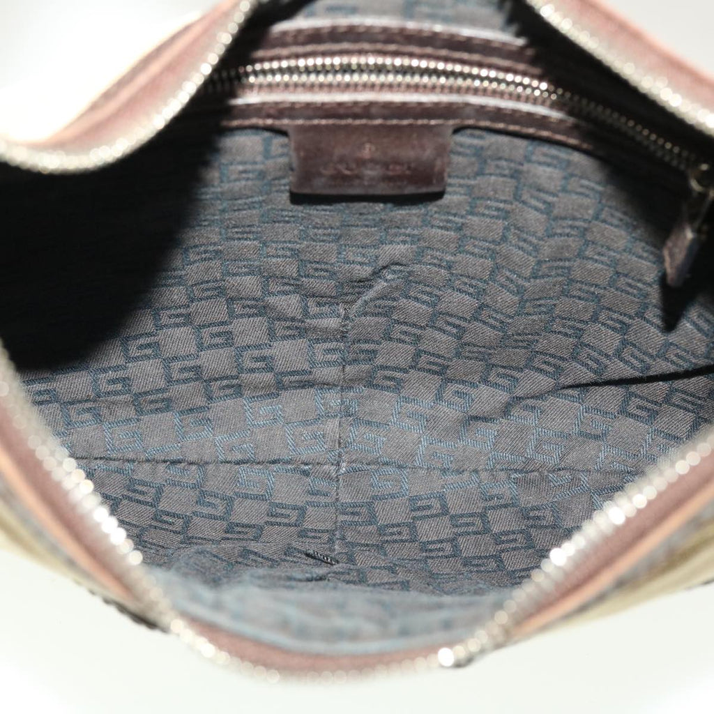 GUCCI GG Canvas Web Sherry Line Hand Bag Nylon 4Set Black Beige Red bs5254