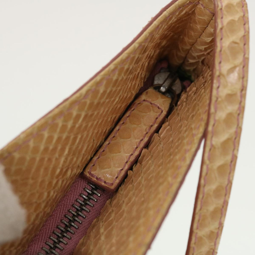 FENDI Shoulder Bag Patent leather Khaki 2813-26734-008 bs5265