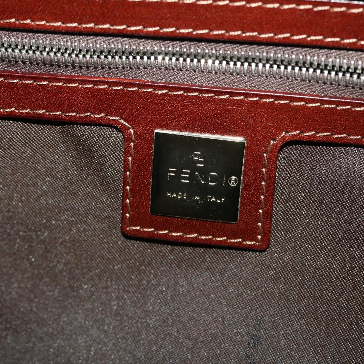 FENDI Mamma Baguette Shoulder Bag Corduroy Brown 2384-26569-009 bs5266
