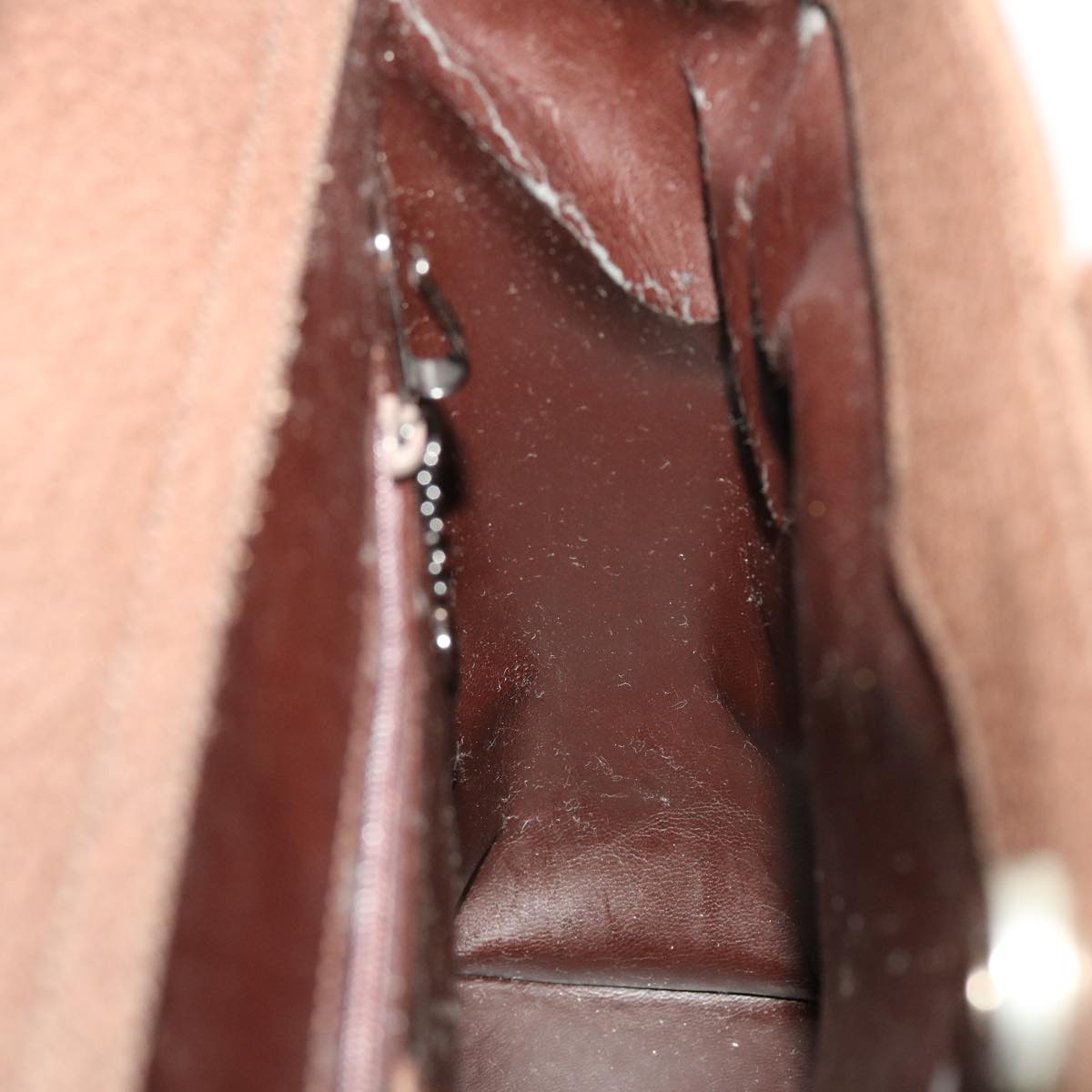 GUCCI Hand Bag Leather Brown 00237541313 bs5271