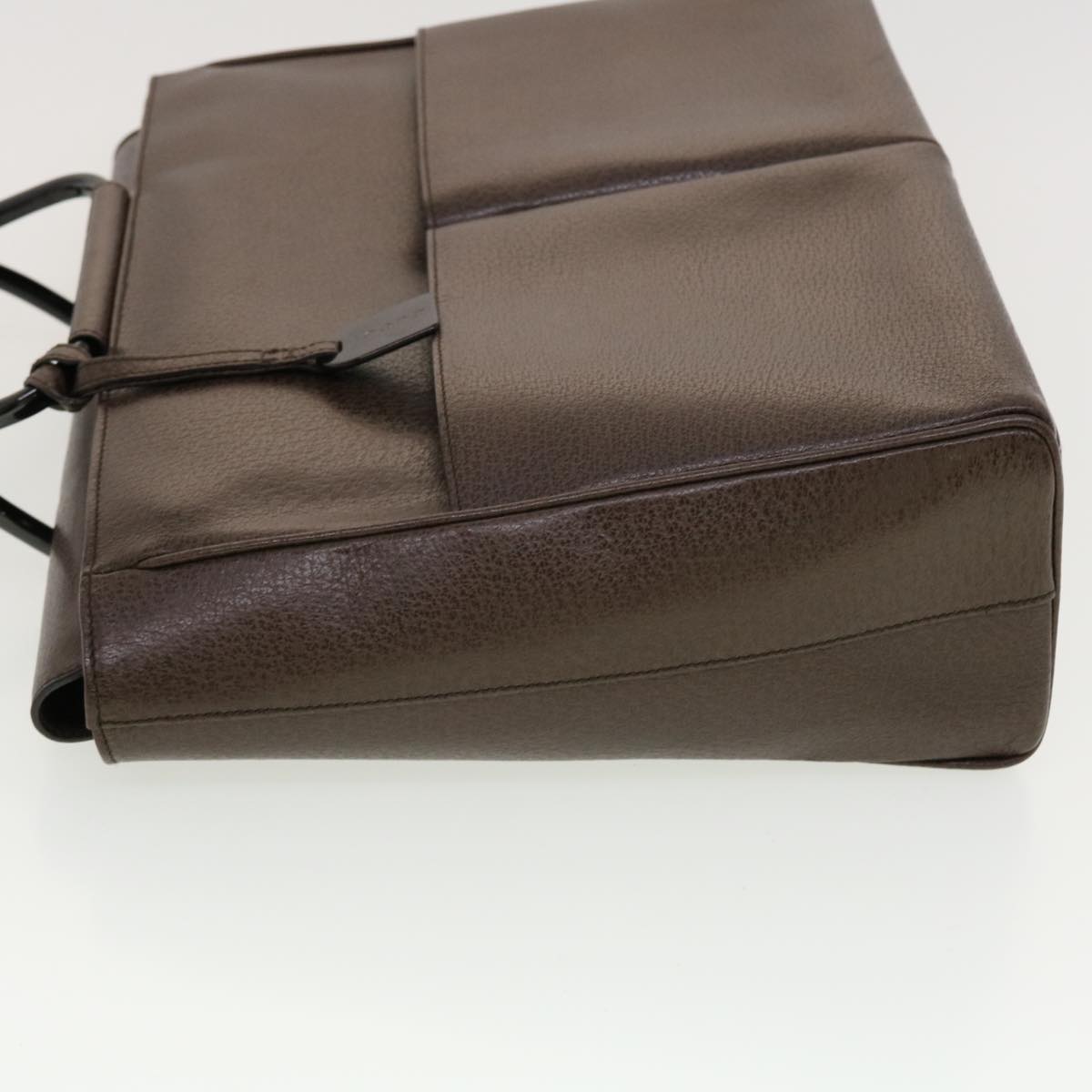 GUCCI Hand Bag Leather Brown 00237541313 bs5271