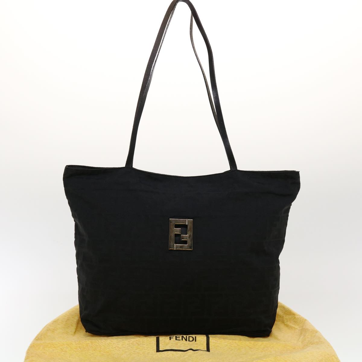 FENDI Shoulder Bag Nylon Black bs5294