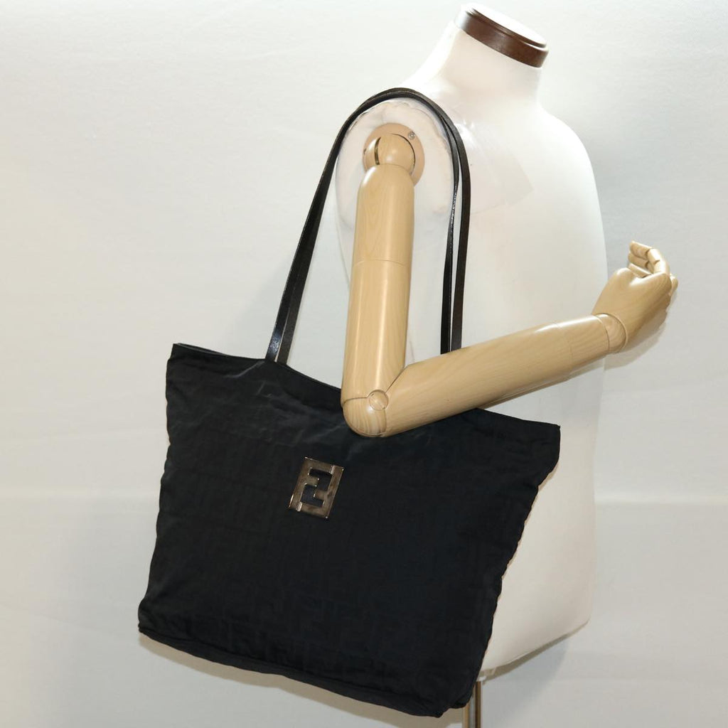 FENDI Shoulder Bag Nylon Black bs5294