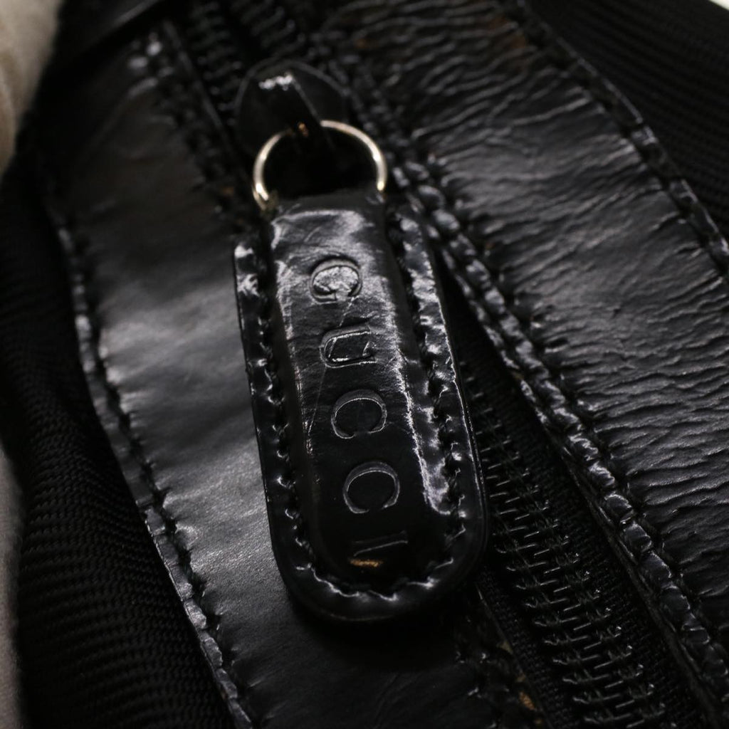 GUCCI Bamboo Shoulder Bag Nylon Black 00019560531 bs5299