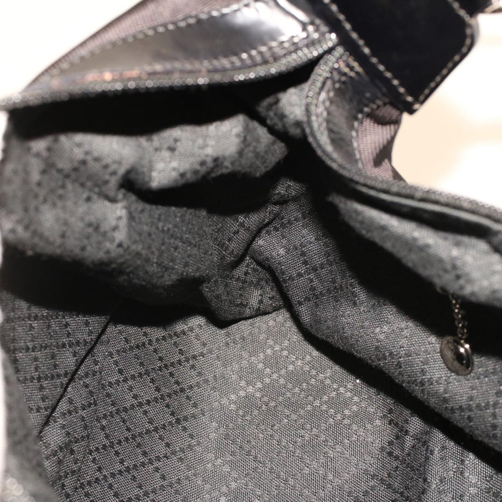 GUCCI Bamboo Shoulder Bag Nylon Black 00019560531 bs5299