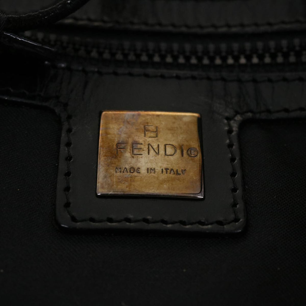 FENDI Zucca Canvas Shoulder Bag Black bs5300