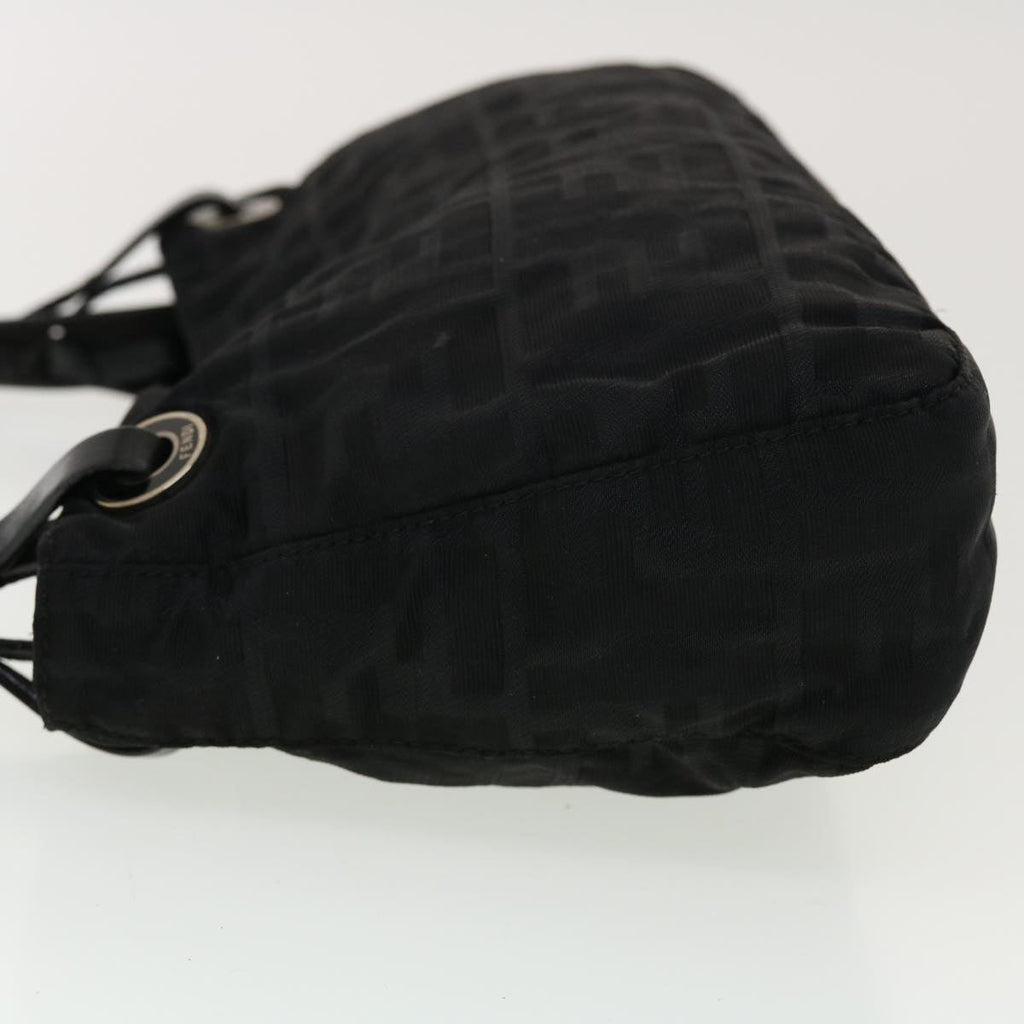 FENDI Zucca Canvas Shoulder Bag Black bs5300