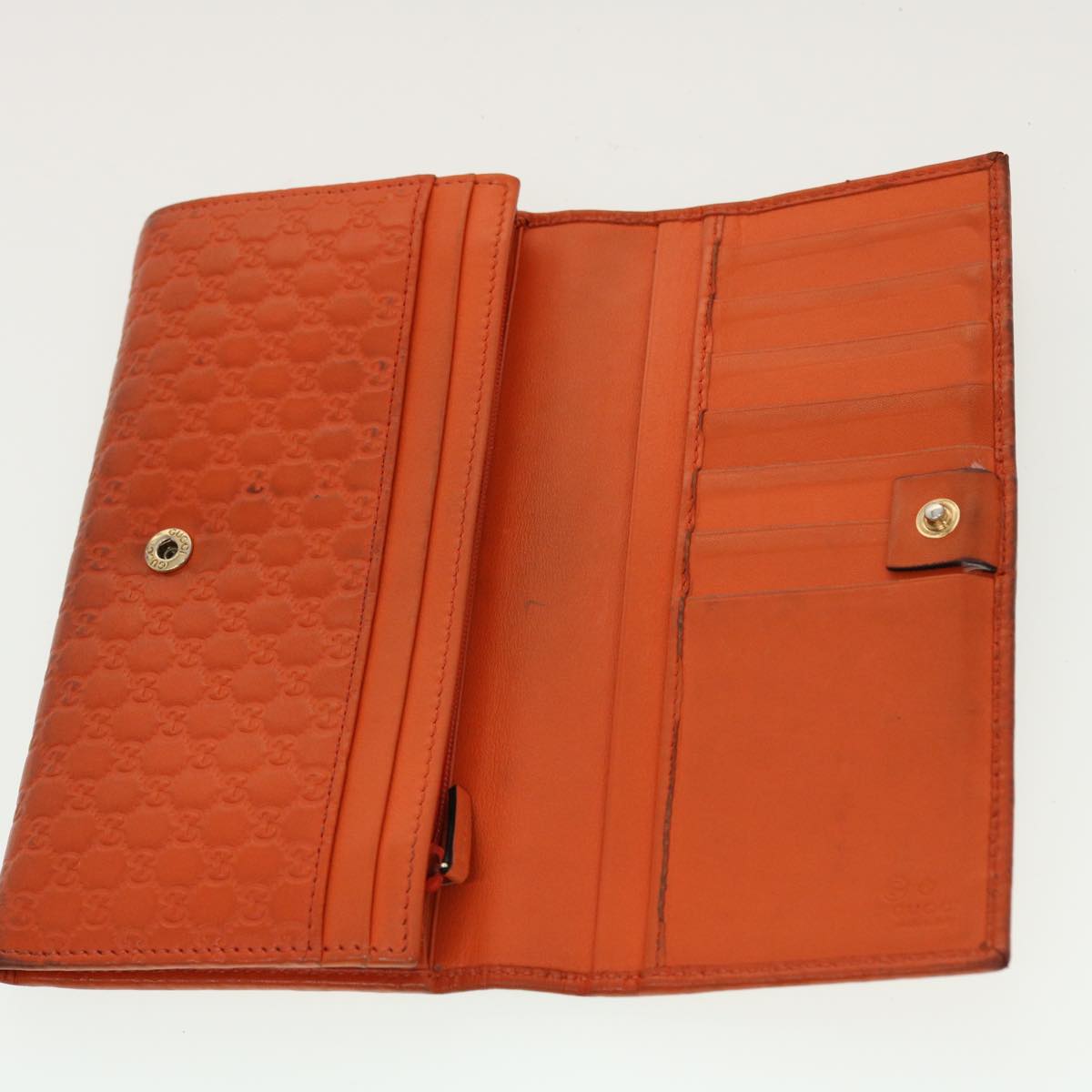GUCCI GG Canvas Wallet Leather 5Set Black Orange beige bs5373