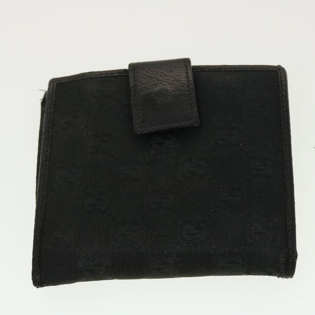 GUCCI GG Canvas Wallet Leather 5Set Black Orange beige bs5373
