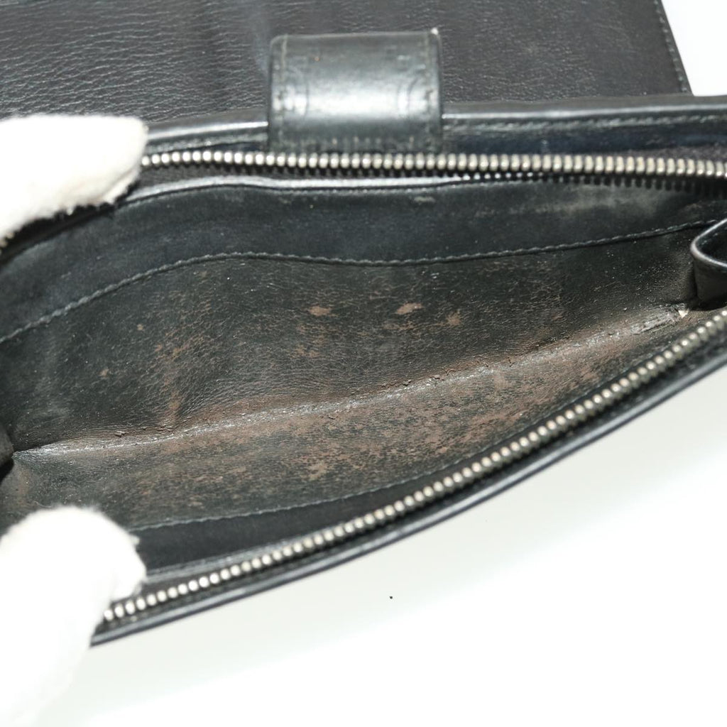 GUCCI GG Canvas Wallet Leather 5Set Black Orange beige bs5373