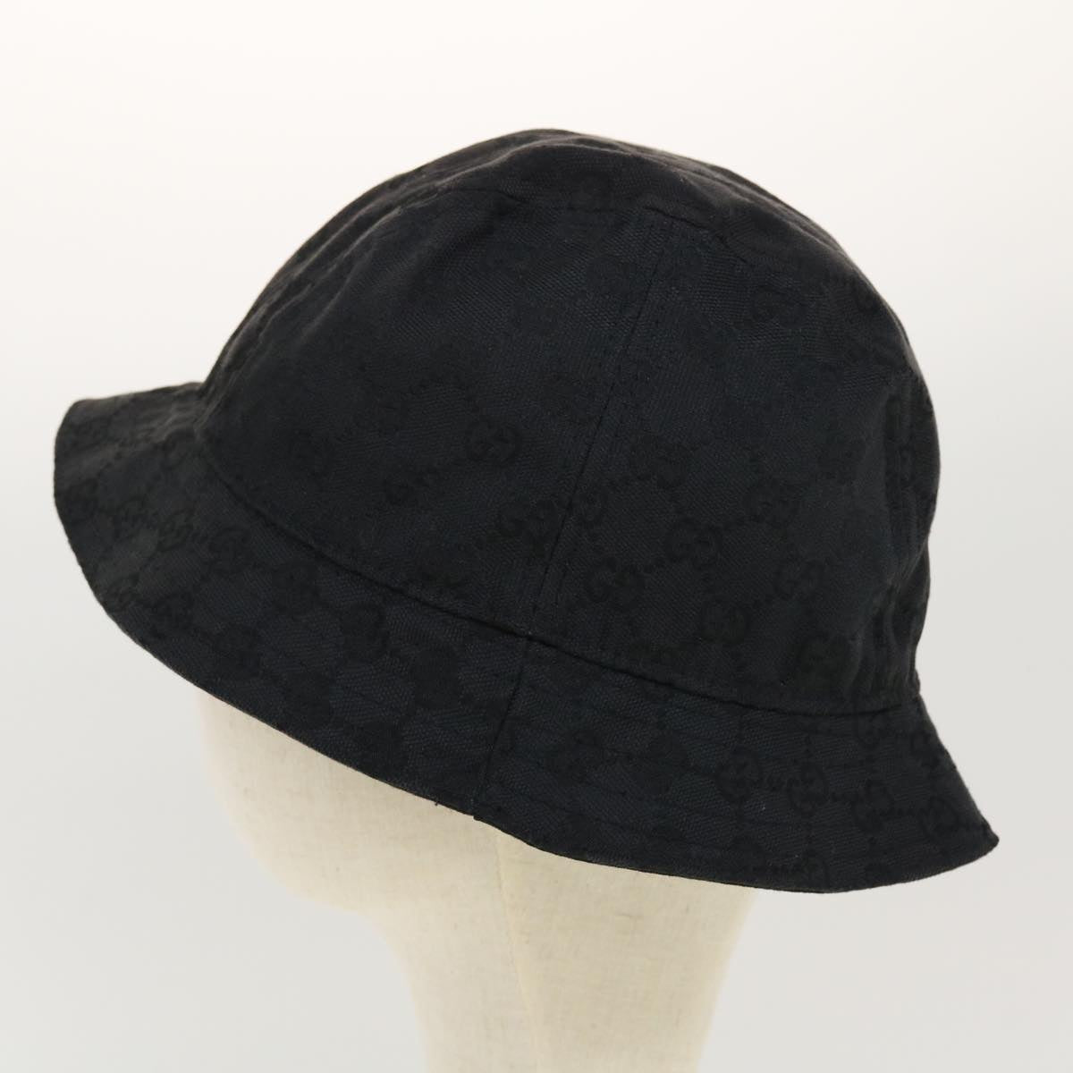 GUCCI GG Canvas Hat L Black bs5383