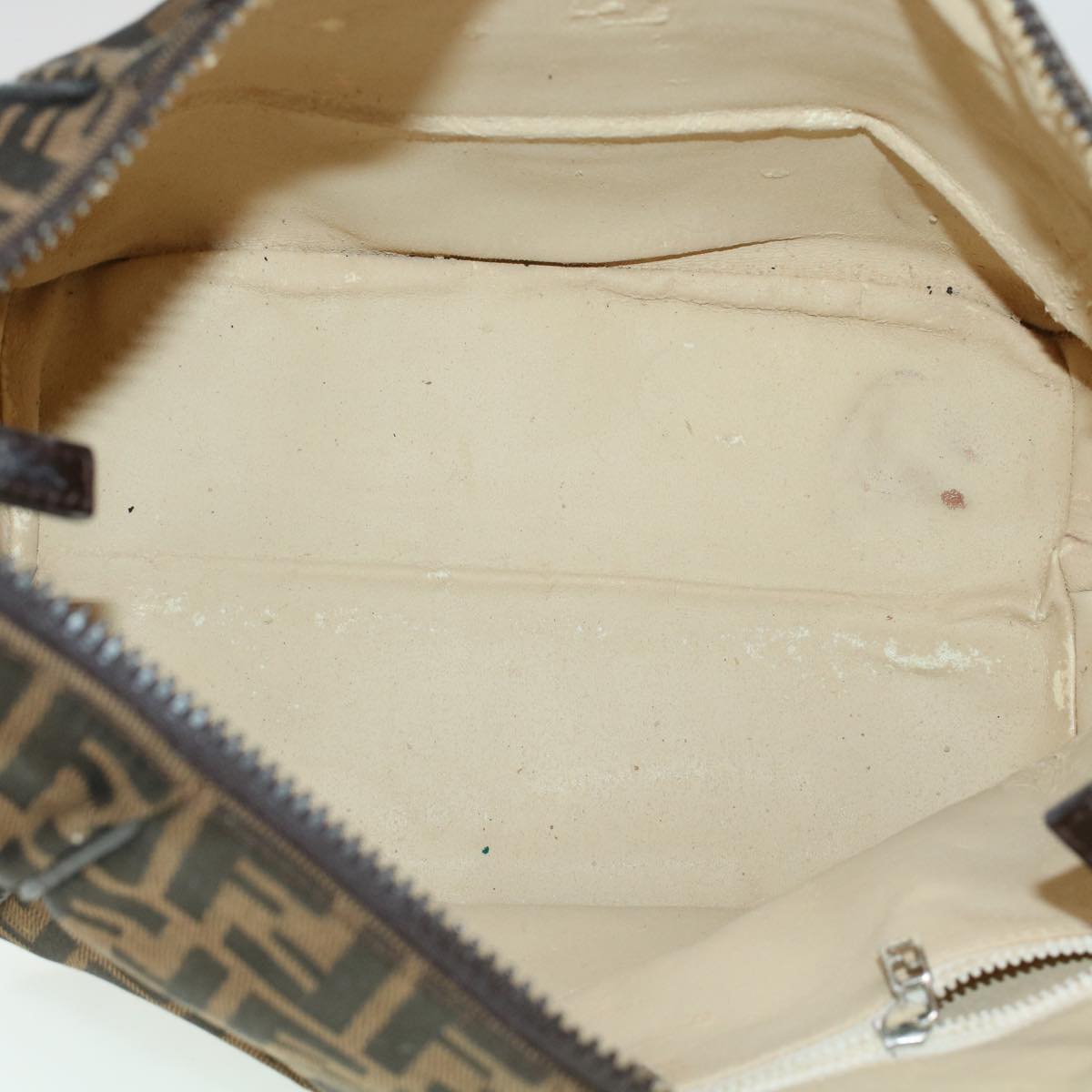 FENDI Zucca Canvas Hand Bag Black Brown bs5402