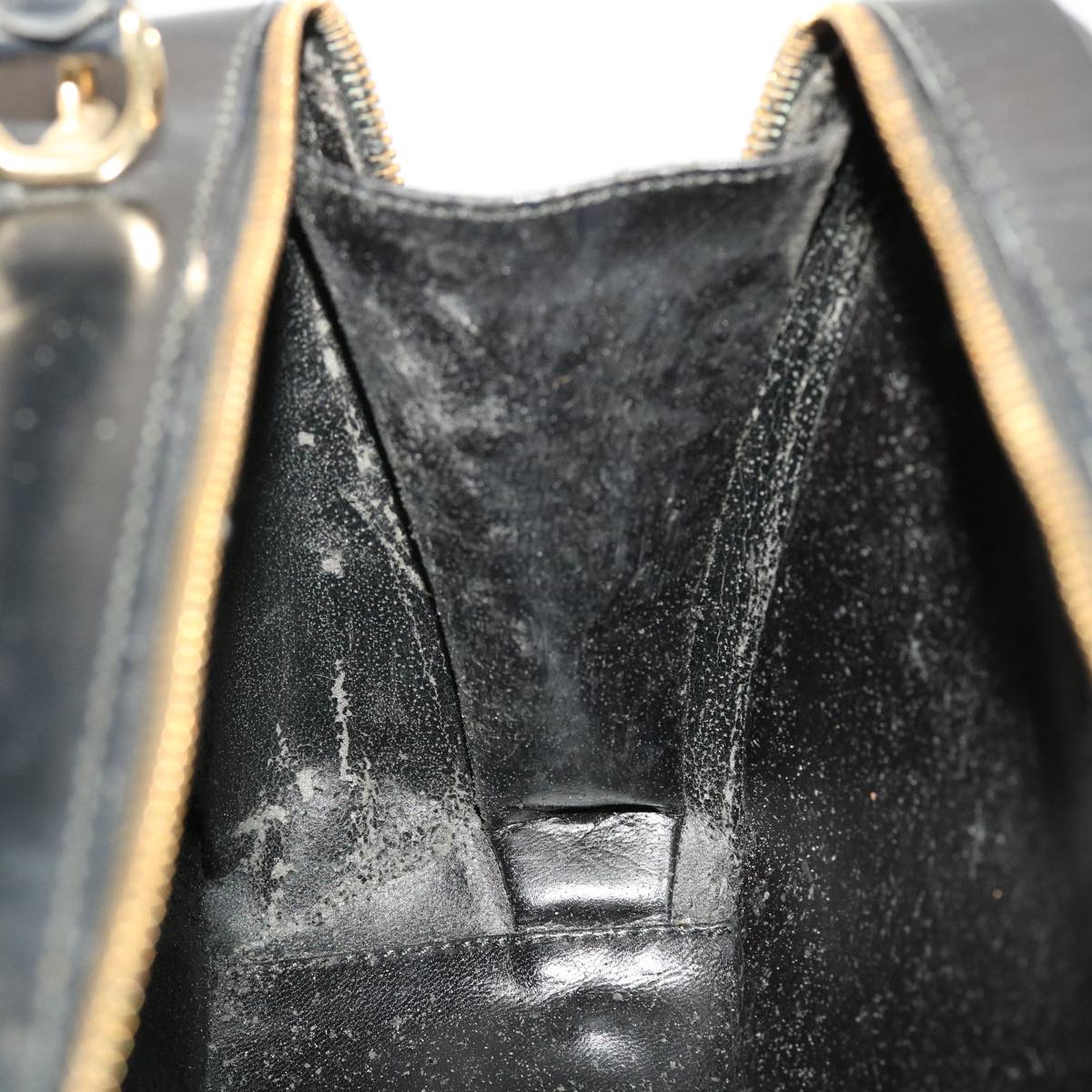 GUCCI Hand Bag Patent leather Black 000-3270-032 bs5406