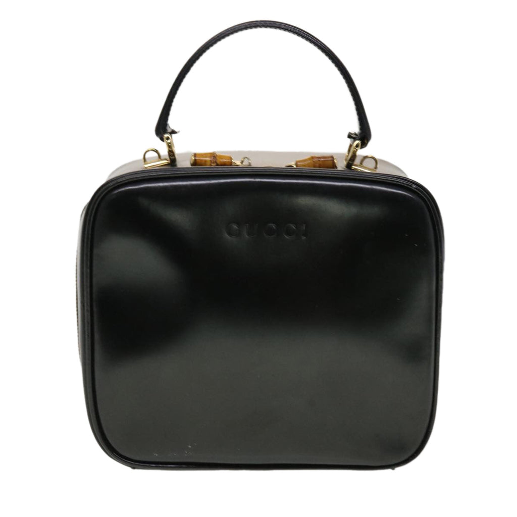 GUCCI Hand Bag Patent leather Black 000-3270-032 bs5406