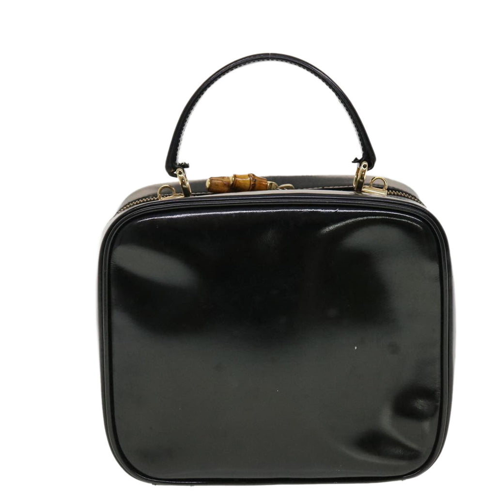 GUCCI Hand Bag Patent leather Black 000-3270-032 bs5406