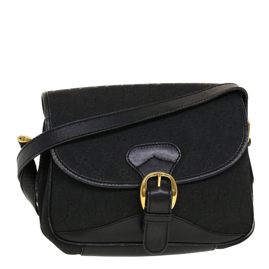 GUCCI GG Canvas Shoulder Bag Black bs5469