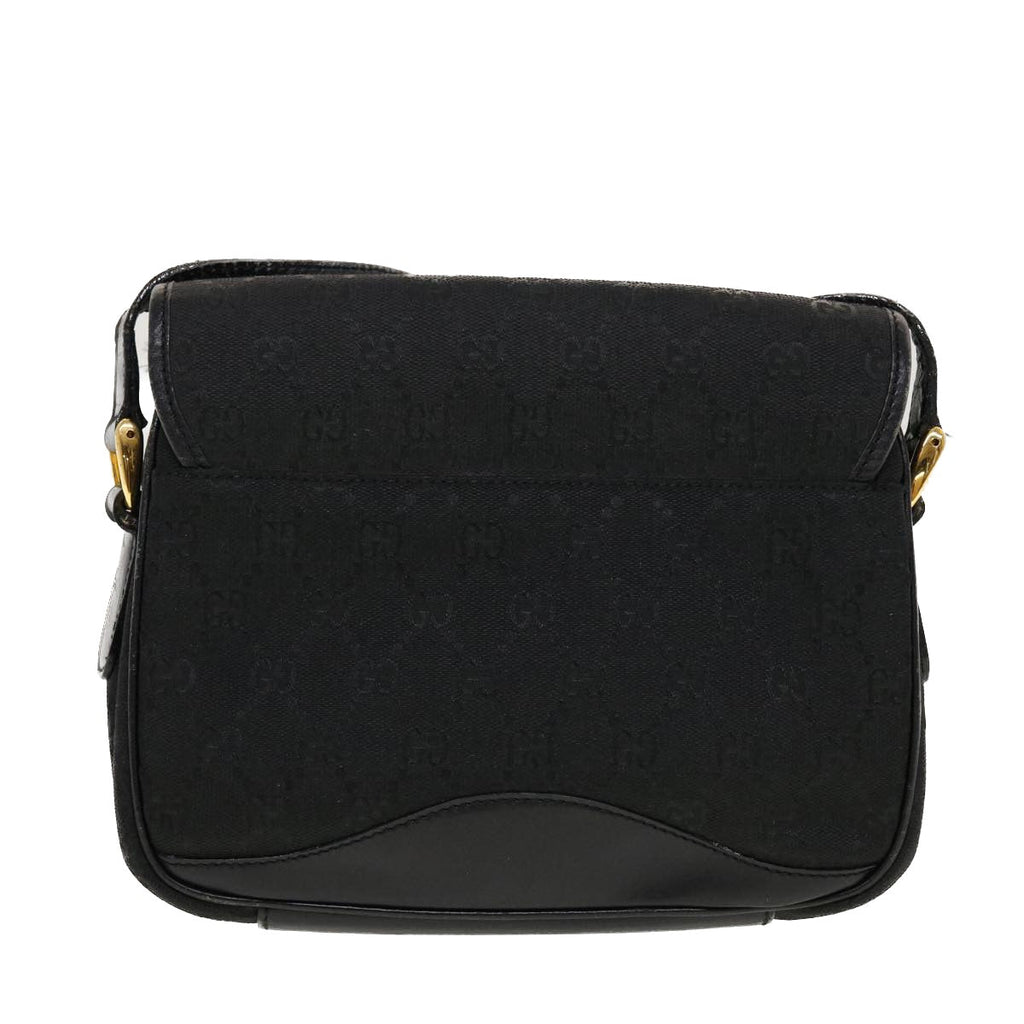 GUCCI GG Canvas Shoulder Bag Black bs5469