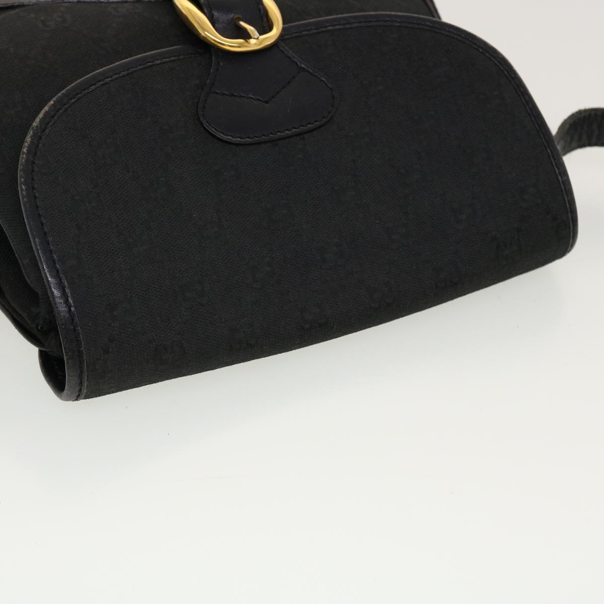 GUCCI GG Canvas Shoulder Bag Black bs5469