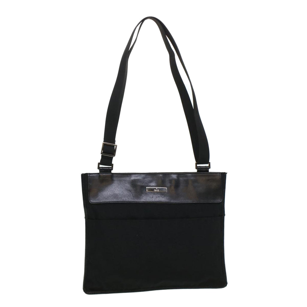 GUCCI Shoulder Bag Nylon Black 01903542123 bs5511