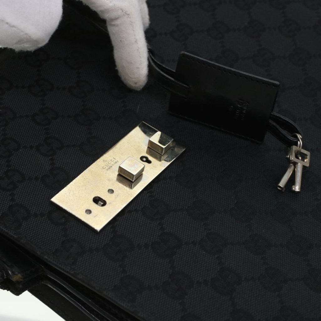 GUCCI GG Canvas Business Bag Black 0153708 bs5512
