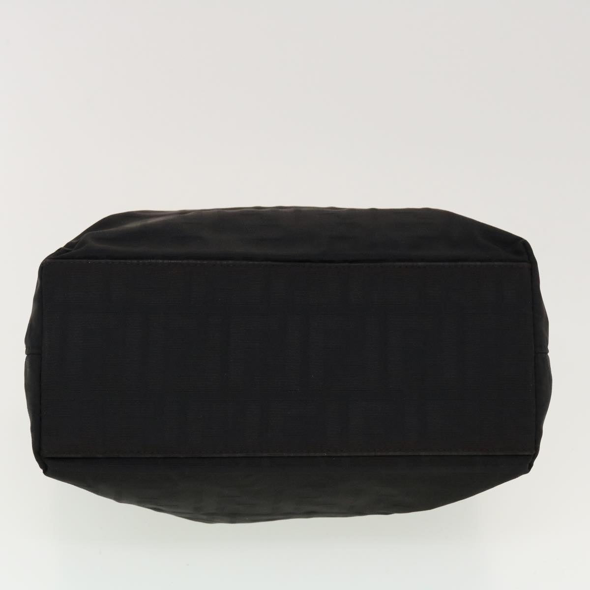 FENDI Zucca Canvas Tote Bag Nylon Black bs5552