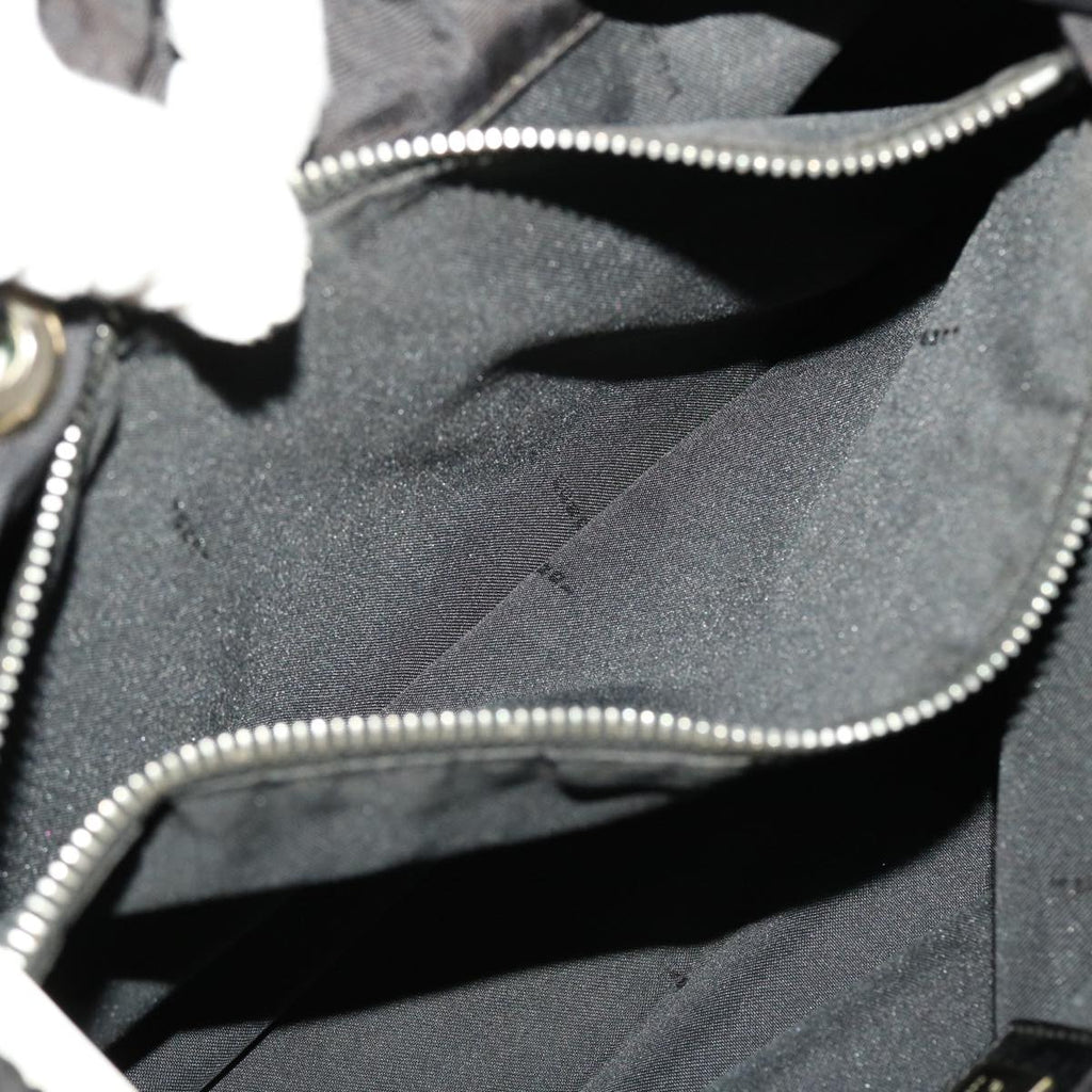 FENDI Zucca Canvas Tote Bag Nylon Black bs5552