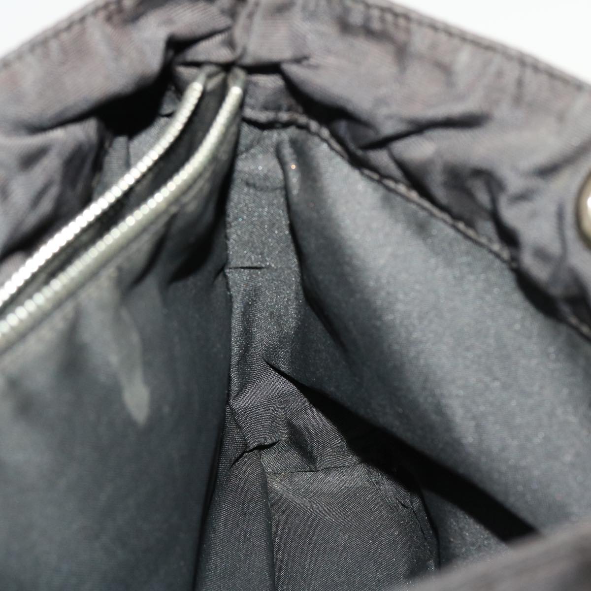FENDI Zucca Canvas Tote Bag Nylon Black bs5552
