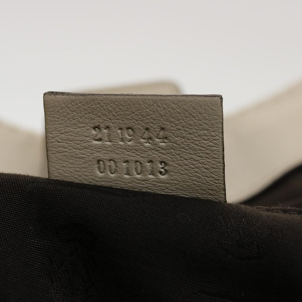 GUCCI Guccissima Hand Bag Leather White 211944 bs5554