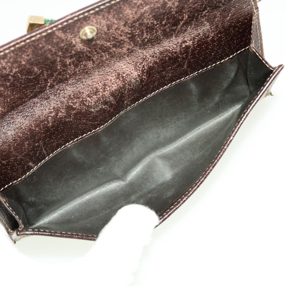 GUCCI GG Canvas Web Sherry Line Pouch Wallet 3Set Beige Red Green bs5568