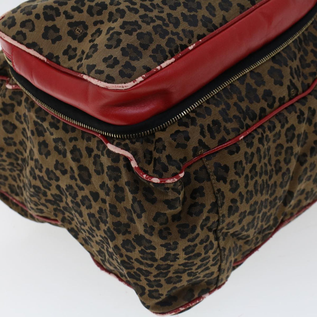 FENDI Hand Bag Canvas 2way Shoulder Bag Brown bs5628