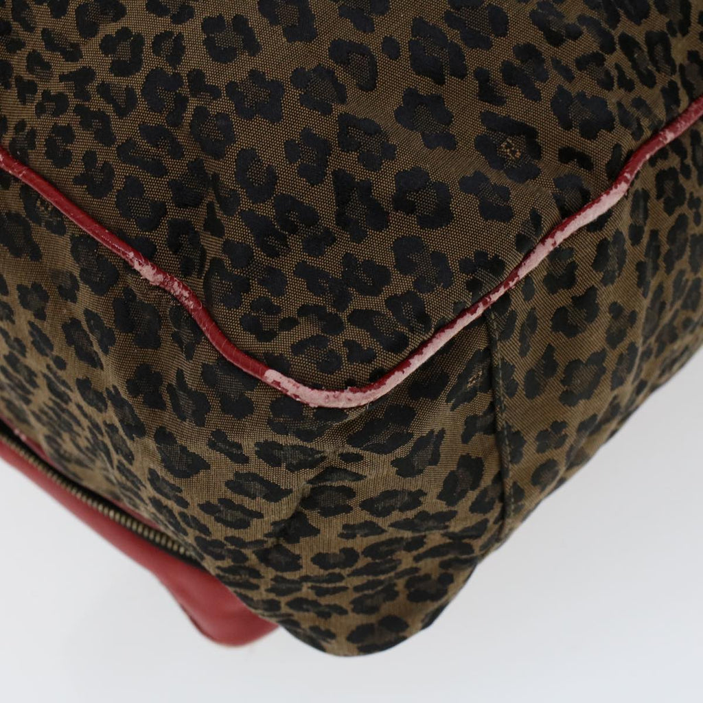 FENDI Hand Bag Canvas 2way Shoulder Bag Brown bs5628